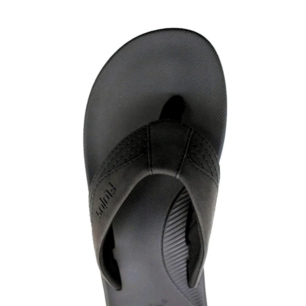 Flojos Men's 9 Memory Foam Flip Flop MEMEX Footbed Arch Support Black NWT - Picture 6 of 11